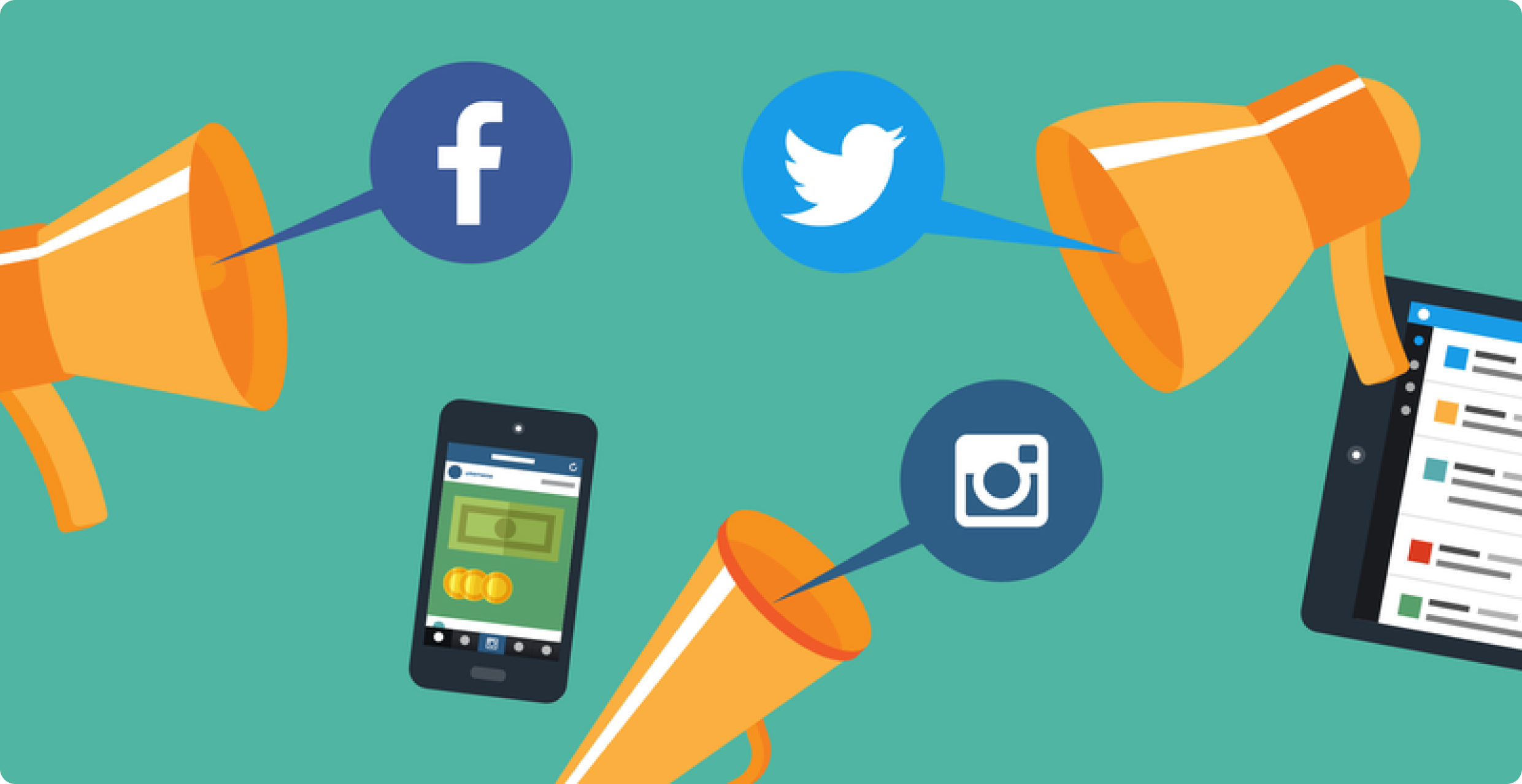Impulso de publicaciones en redes sociales