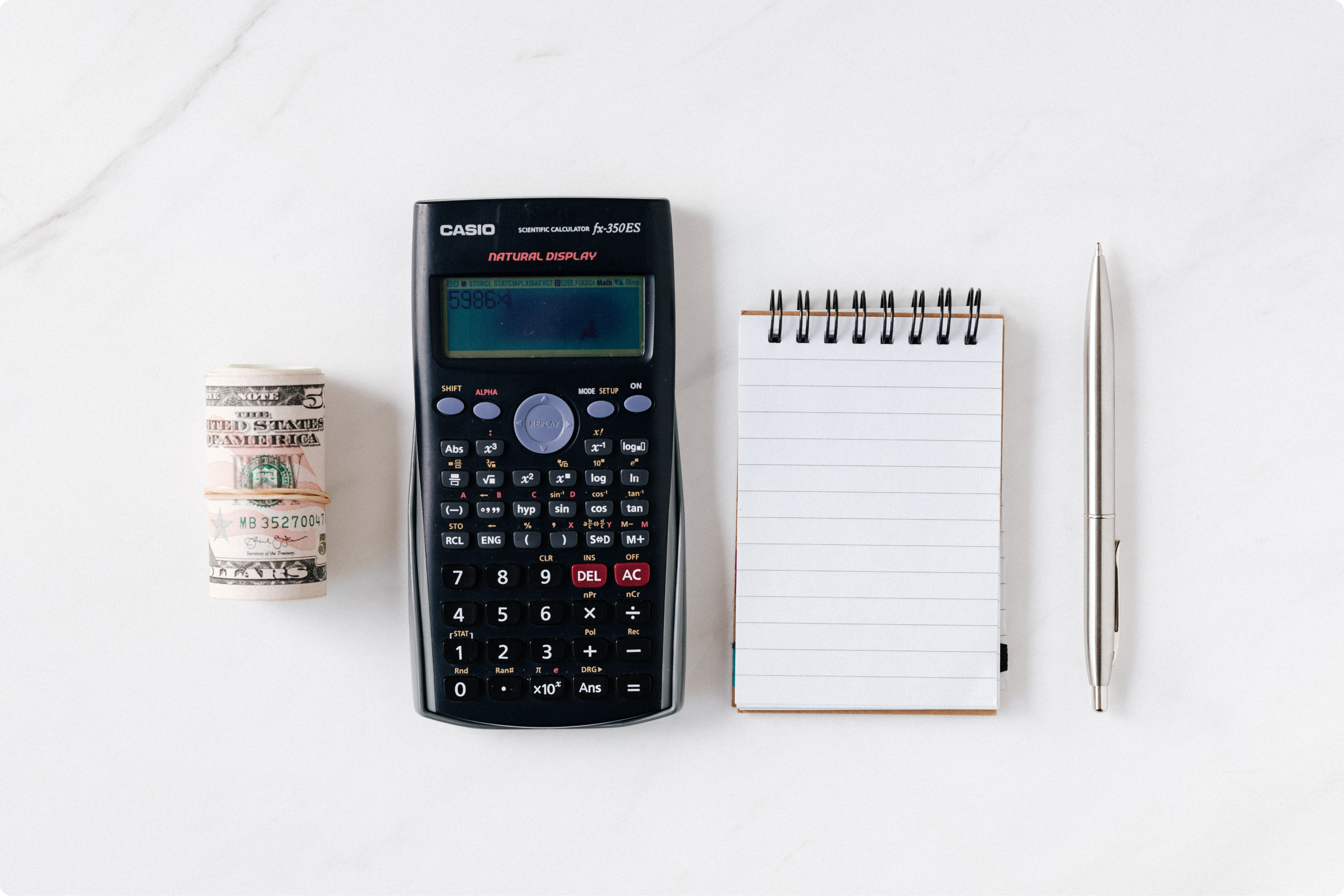 Calculadora y libreta